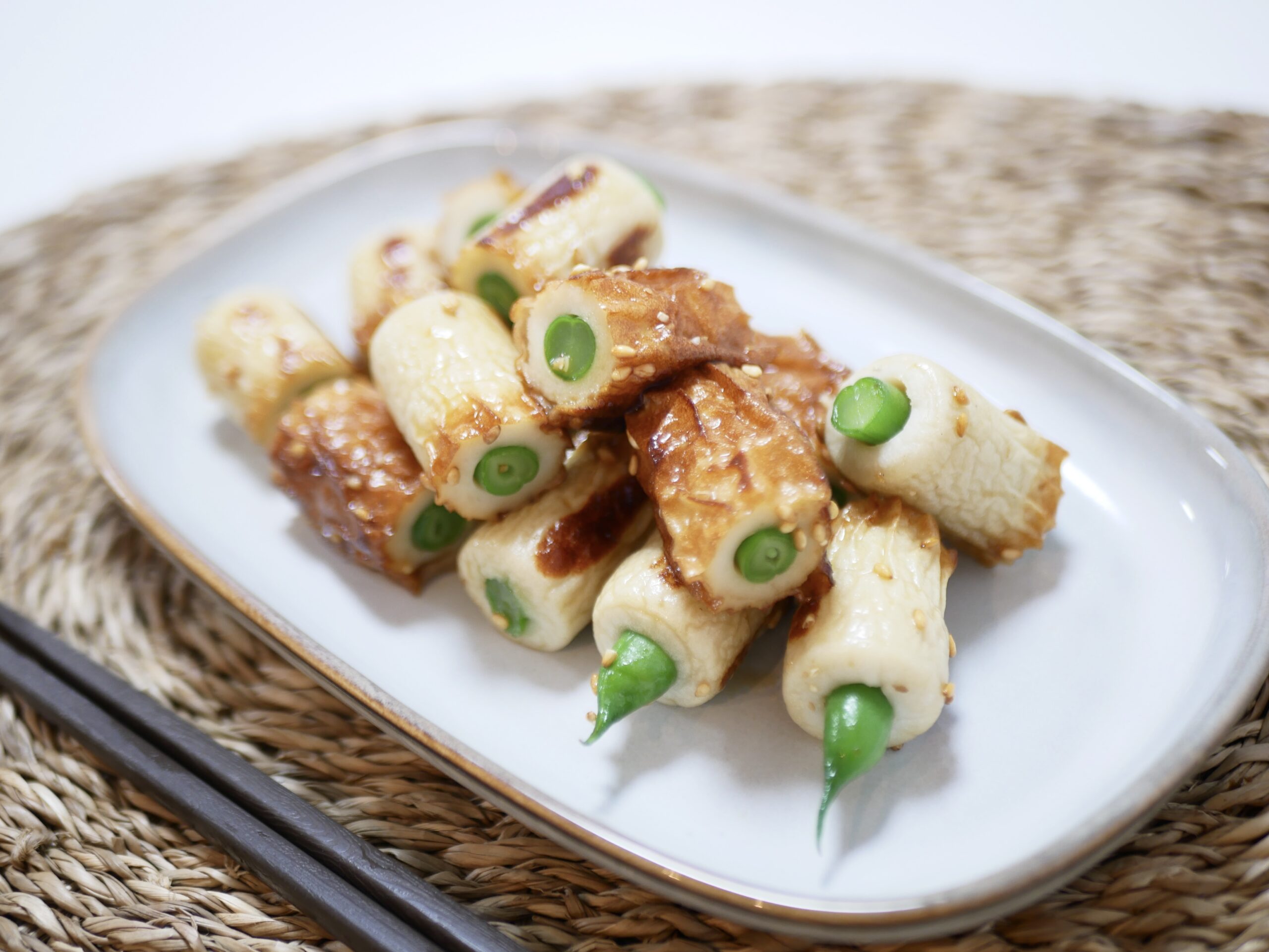 【レシピ】旬のいんげんで簡単！ちくわのごま照り焼きレシピ